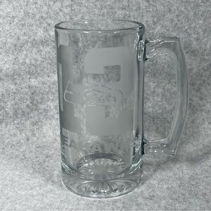 New Seattle Seahawks Etched Beer Mug Glass Sports with Handle‎ Professional Made
